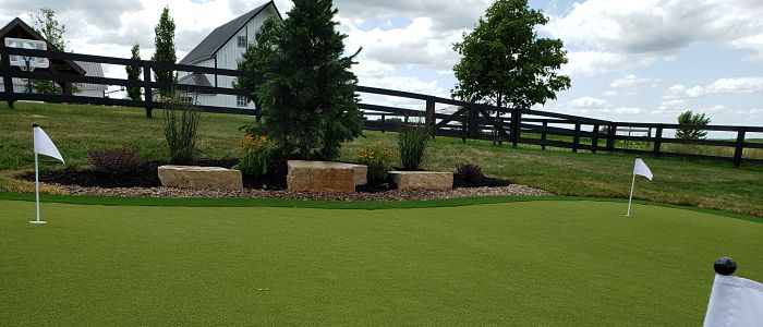 artificial turf can bring the golf game to your home.