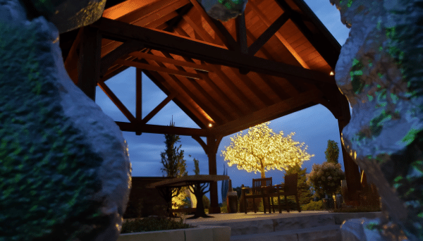 Untitled design - 2021-11-01T095722.265 Pavilions give you added shelter and are very much like an outdoor room.