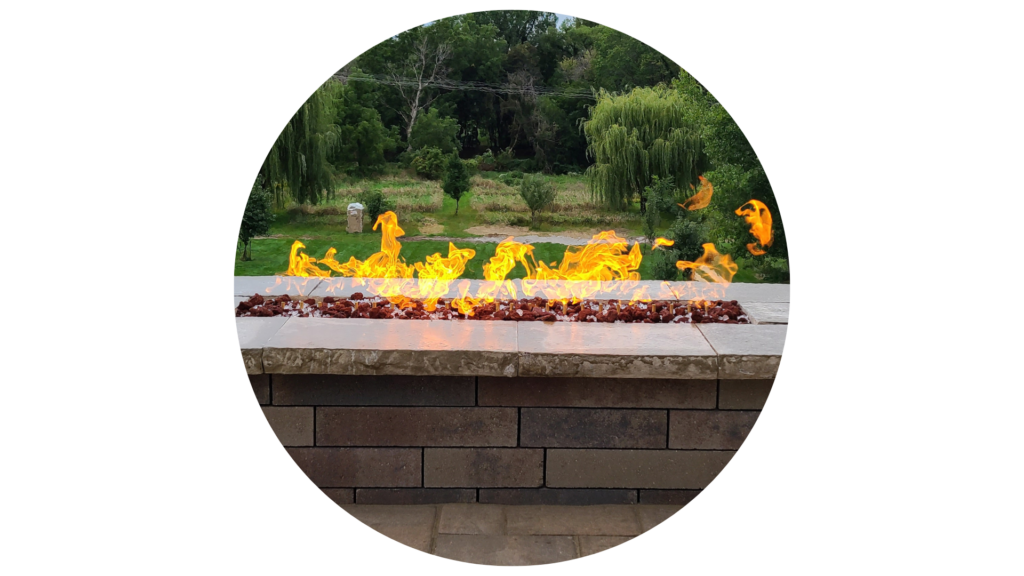 No landscaping design is complete without a stunning fire feature. 
