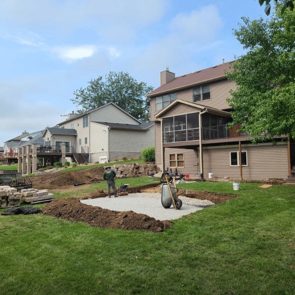 We can help add rain gardens or composting, as well as grading your backyard for optimal runoff. 