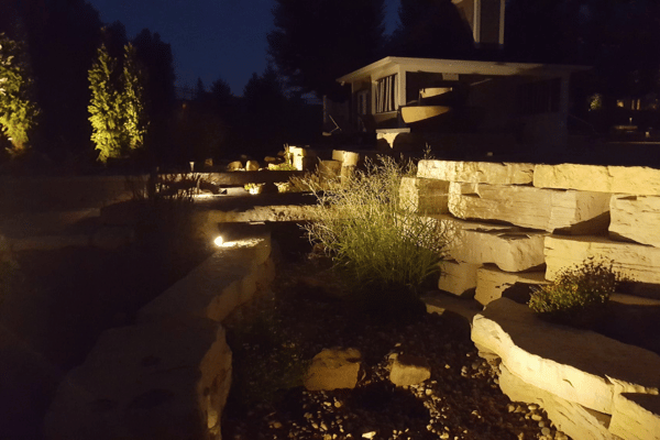 Landscape lighting enhances the beauty of your home with also providing an added layer of security. 