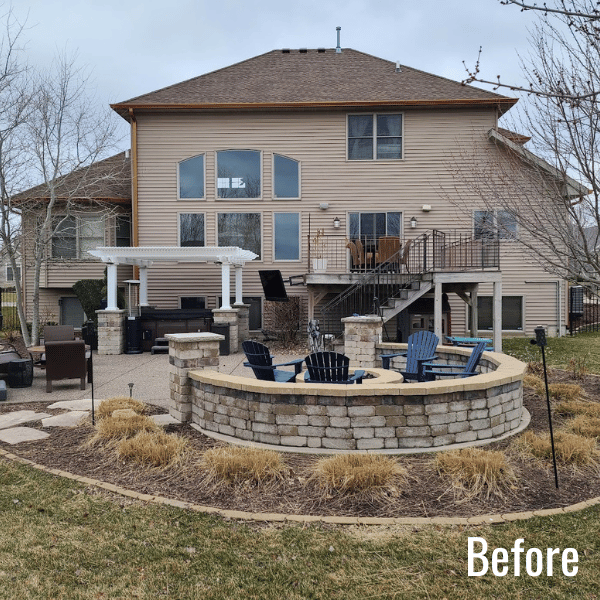 This image shows the property for this project prior to transformation. 